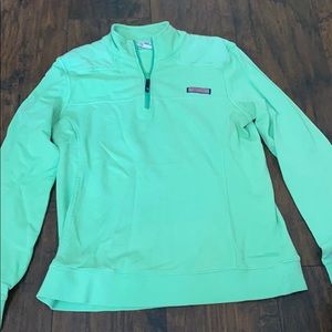 Lime green Vineyard Vines 3/4 zip